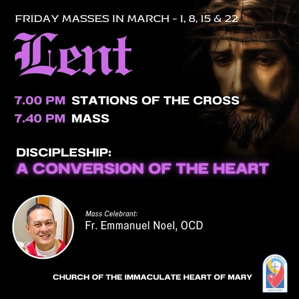 lent friday masses march 2024